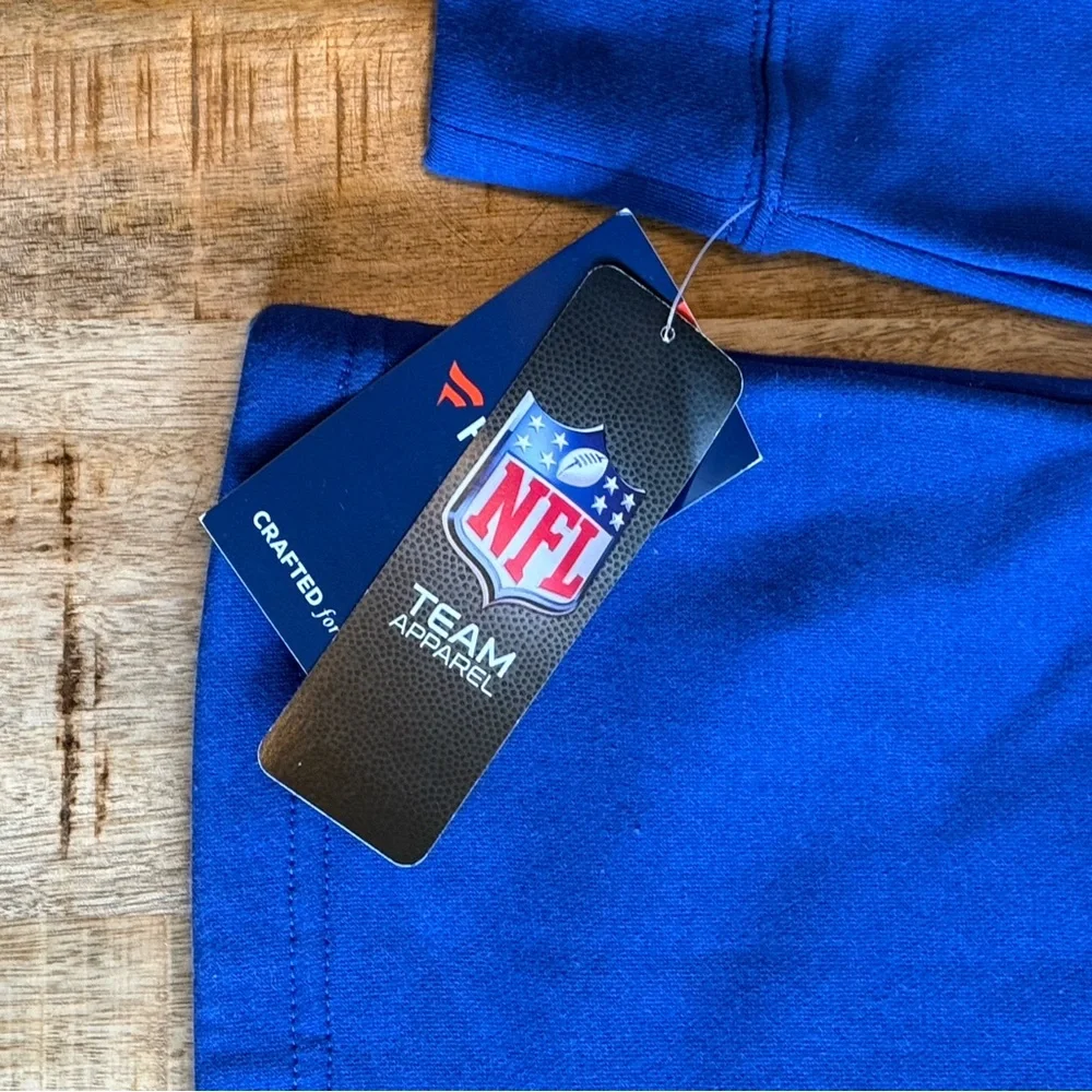 NFL New York Giants NY Fanatics - Quarter Zip Pullover Red Blue Size Large NWT